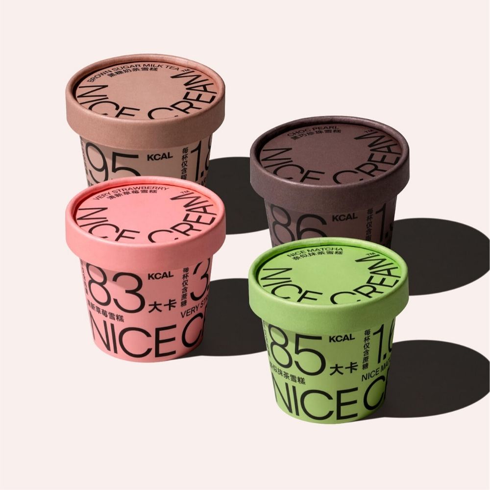 ice cream tub packaging design inspiration 