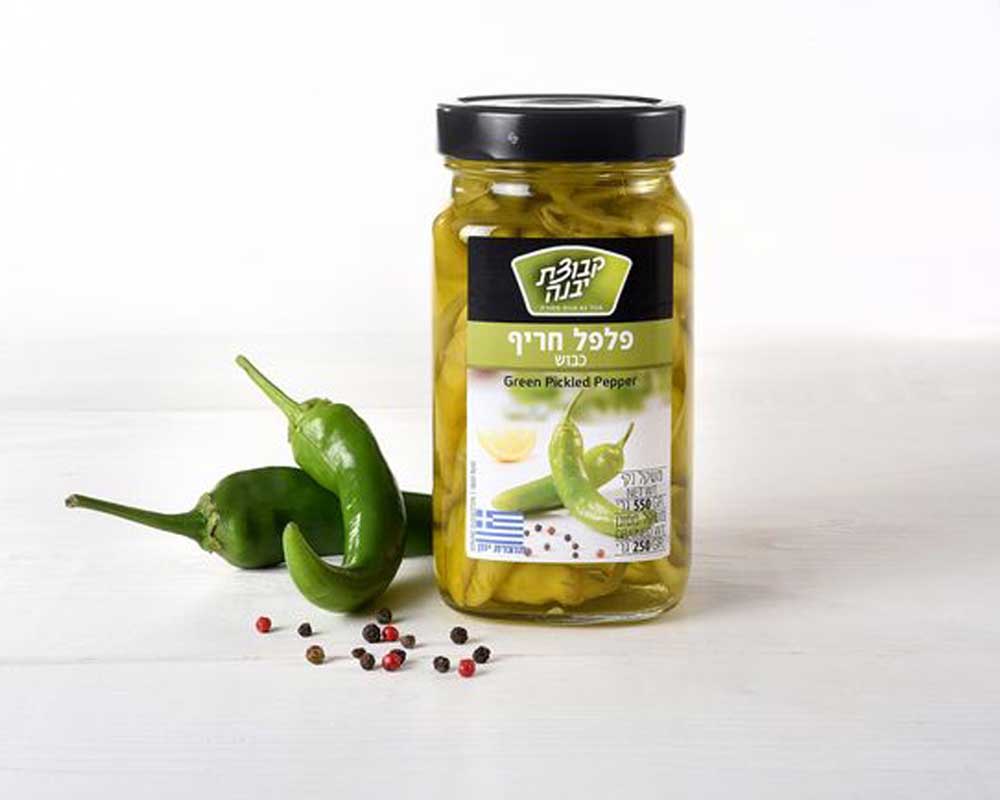 creative green chilli pickle packaging design