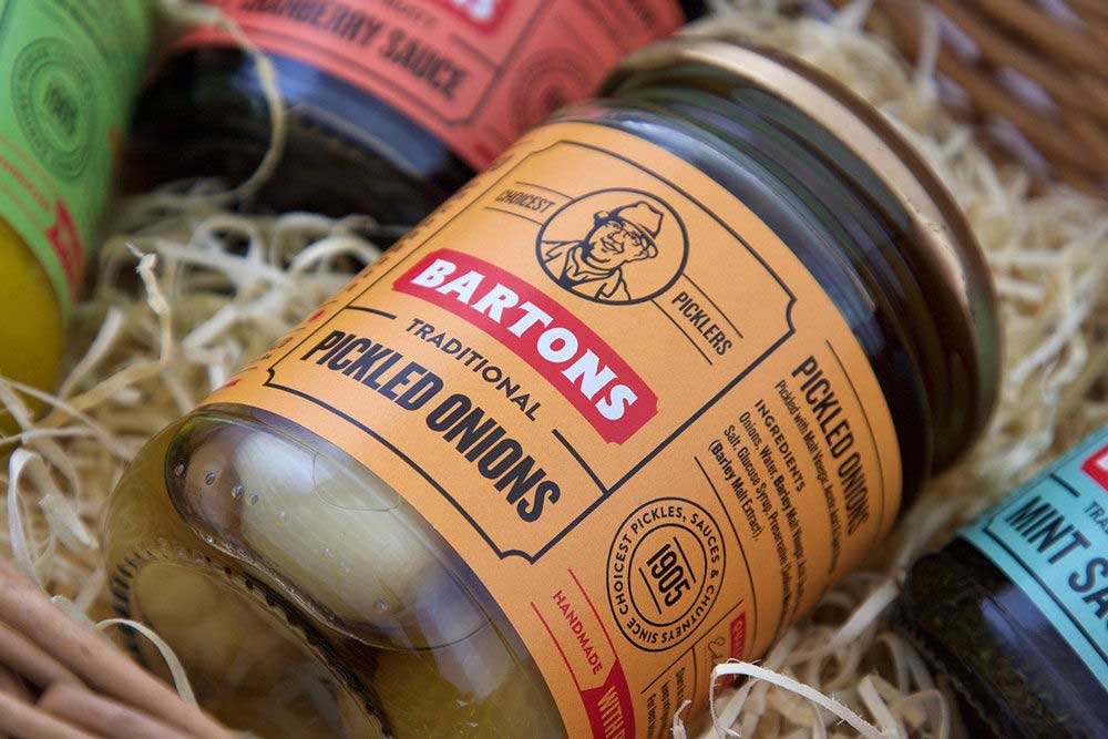 creative pickle label design