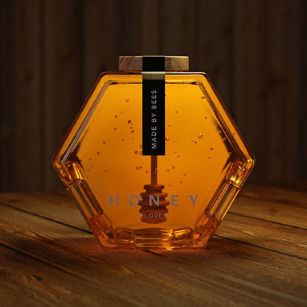 honey bottle shape design 