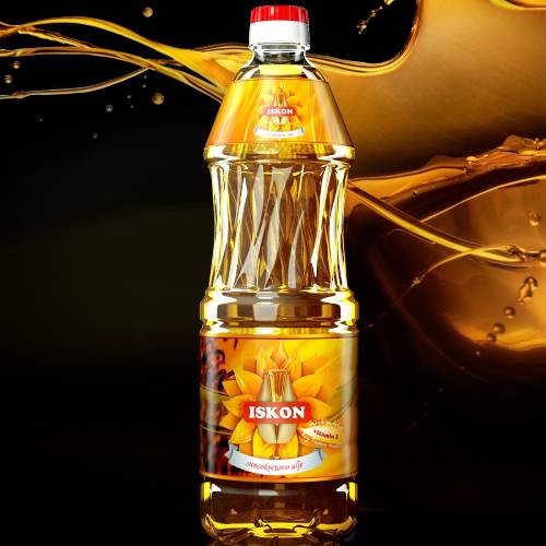 mustard oil label design 