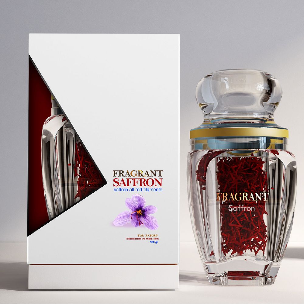 saffron box packaging design 