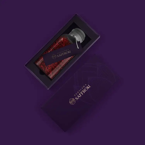 saffron box packaging design 