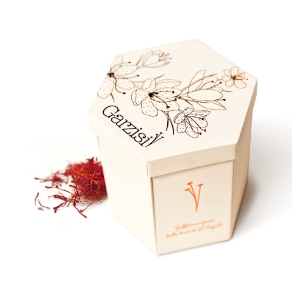 saffron label design