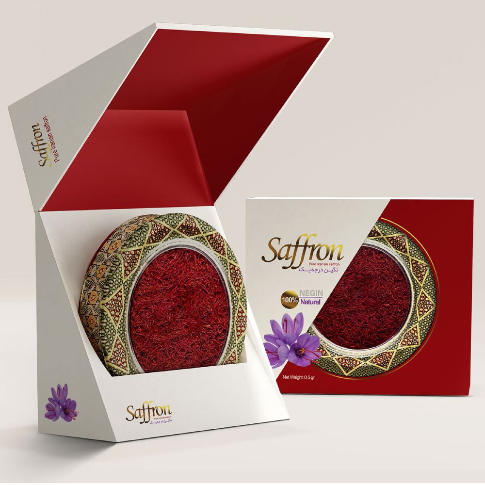 saffron packaging design 