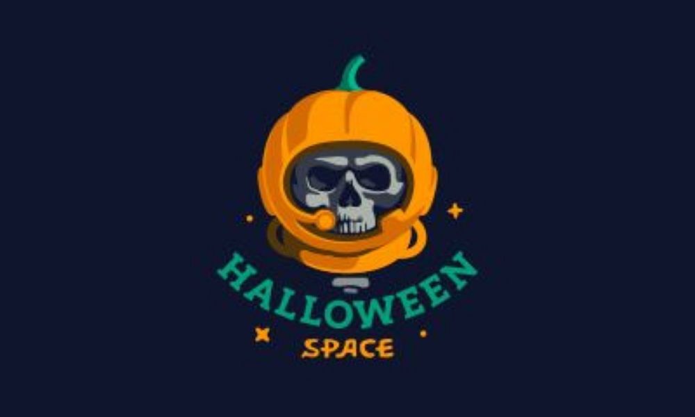 creative halloween logo design 