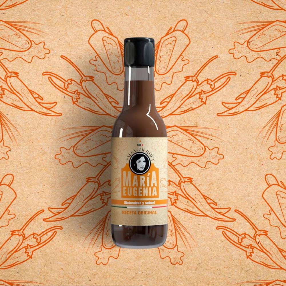 creative sauce label design 