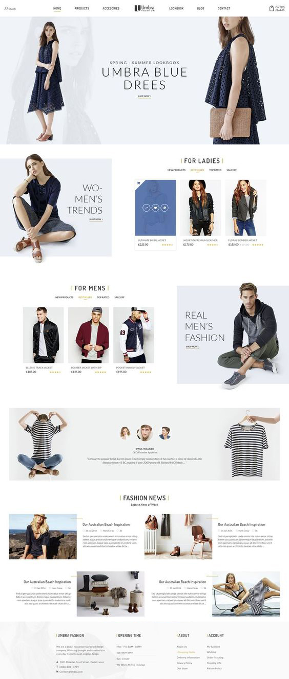 E-commerce website design 