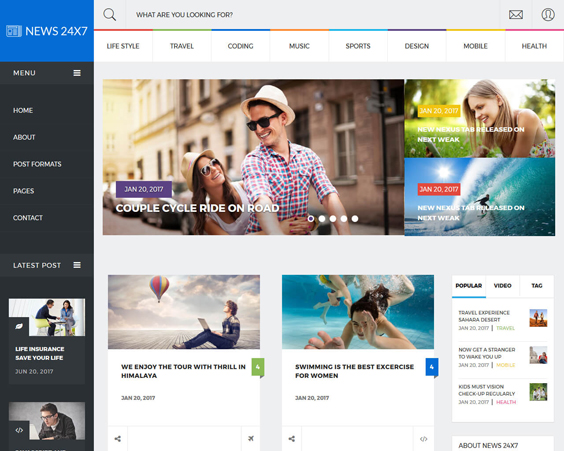 best news website template