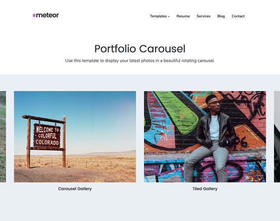 best portfolio website template 