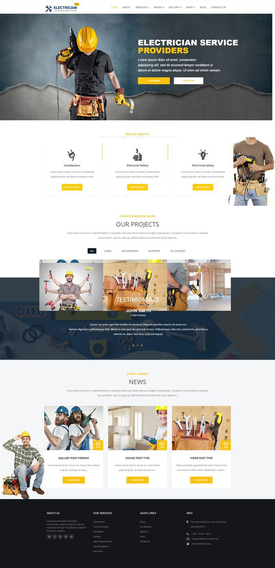 business website design 