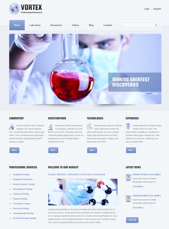 creative business website template 