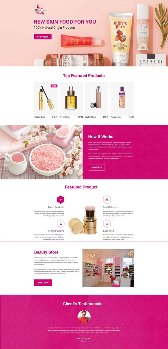 creative business website template 