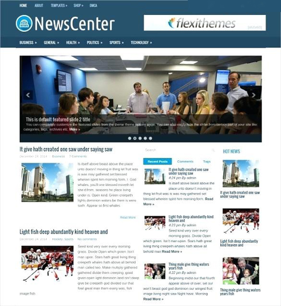 creative news website design 