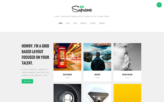 portfolio website template 