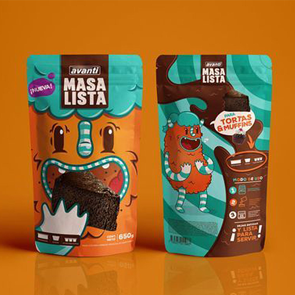 Chocolate cake Packaging Graphic Design Inspiration