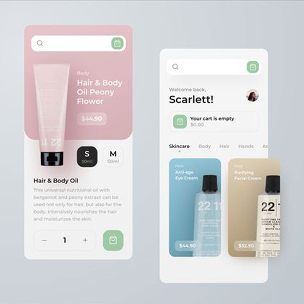 Cosmetic-mobile-application-User-interface-graphic-design