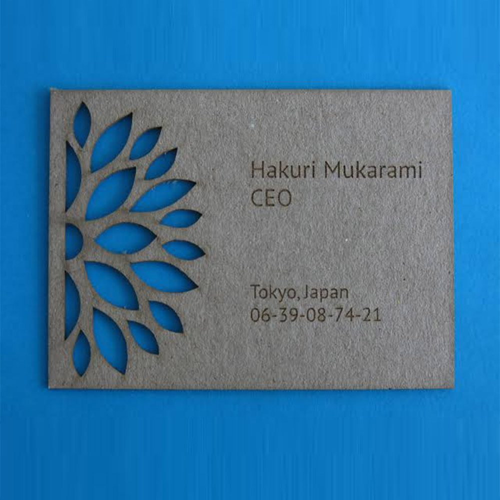 Creative Die Cut Business Crad Design Idea