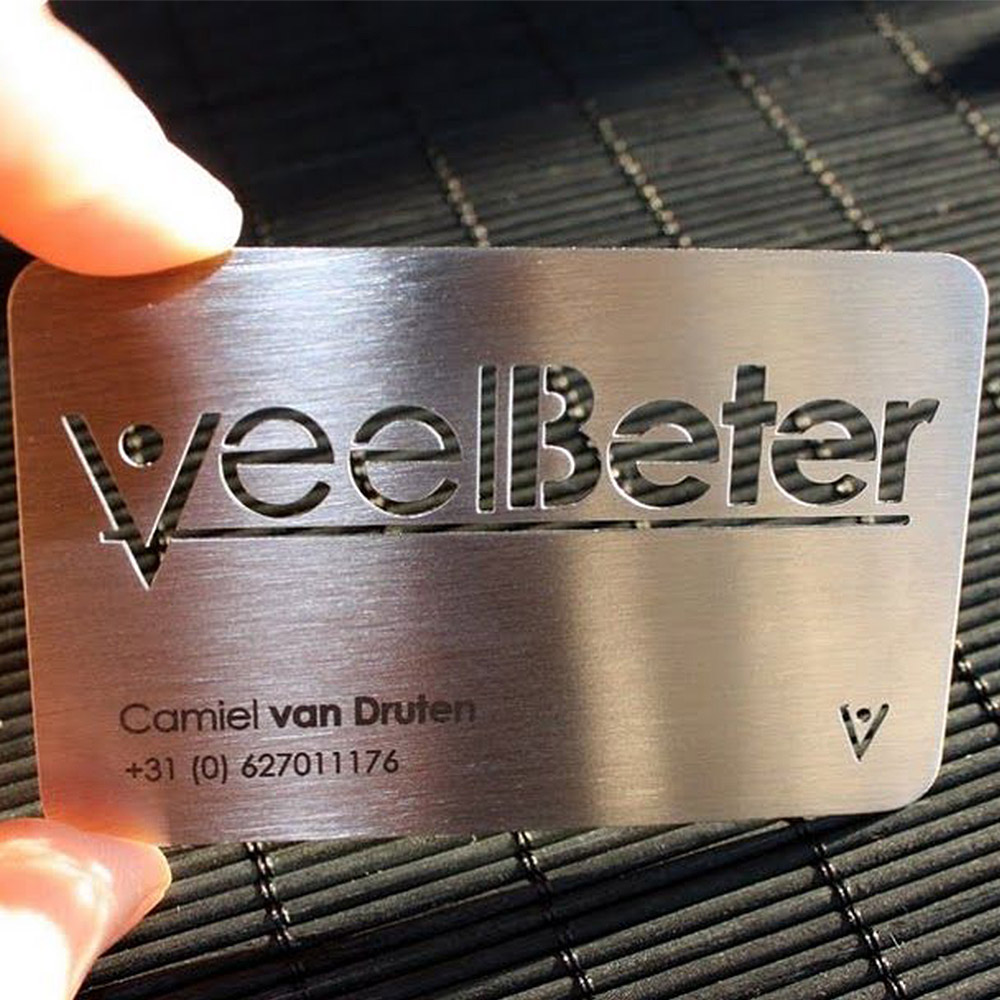 Innovative laser Metal Cut Business Crad Design Inspiration