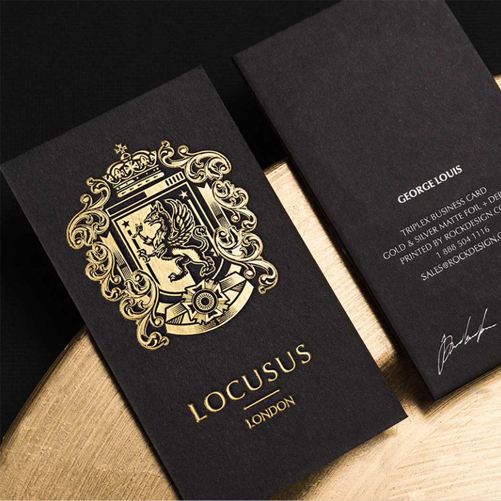 Premium Foil Printing Business Crad Design Ideas