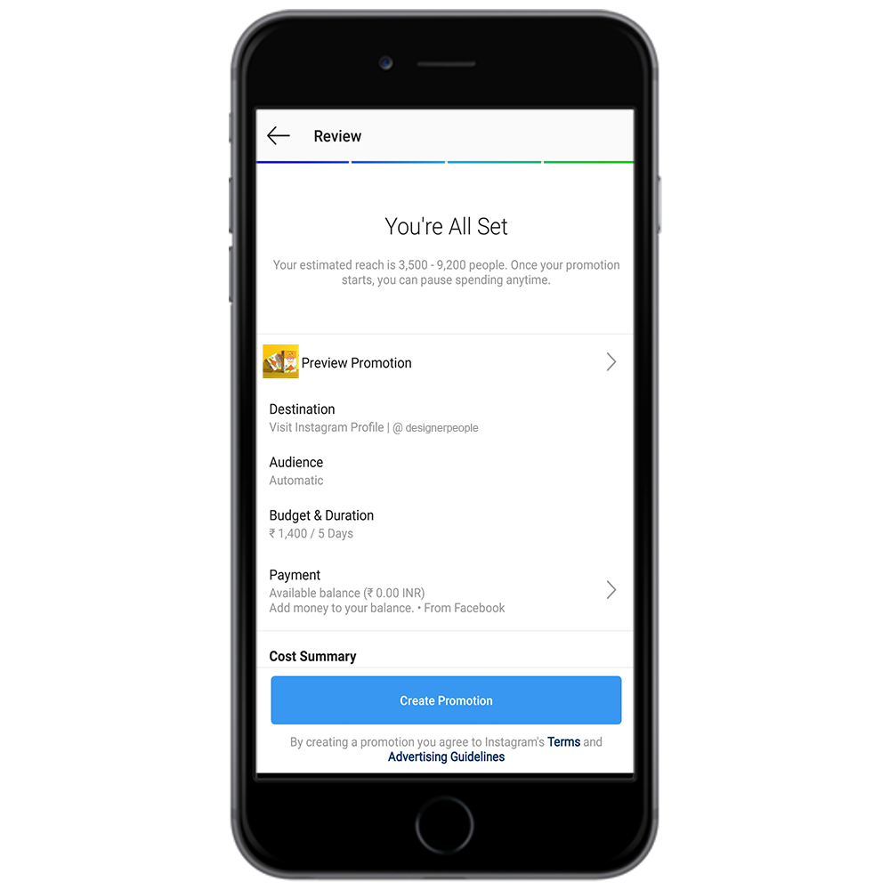 instagram ads campaign step-5-create-promotion