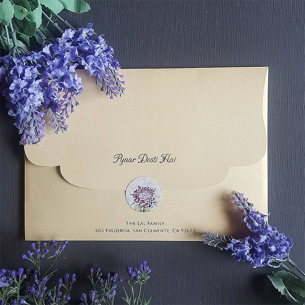 Seal and Send Wedding Invitation card