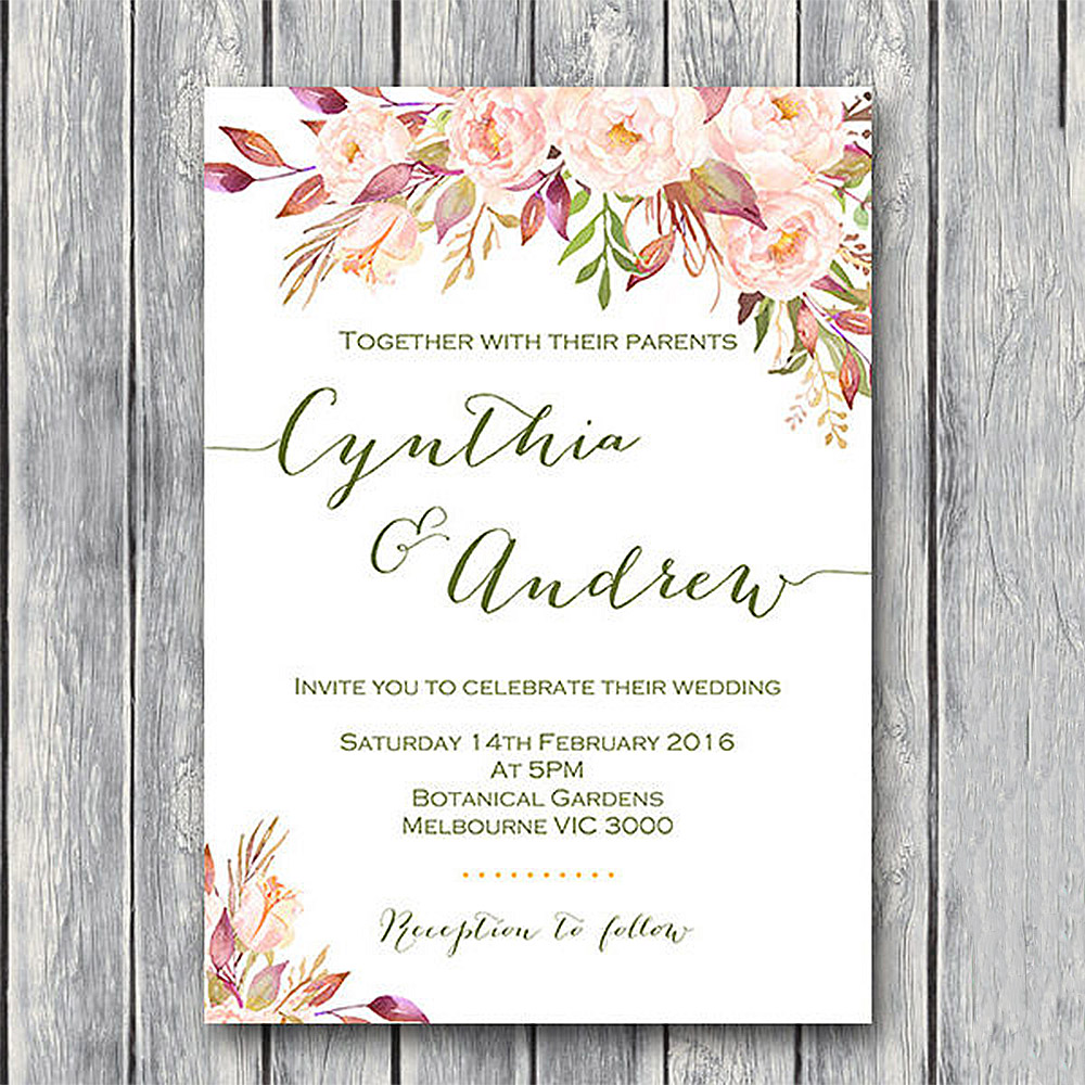 floral wedding card design (1)