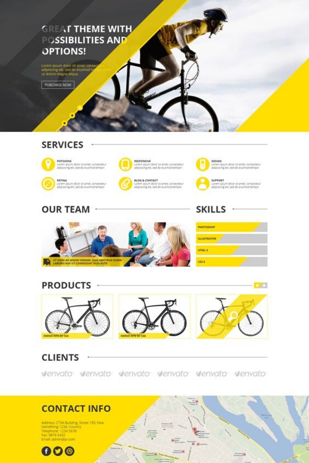 trending website design template 