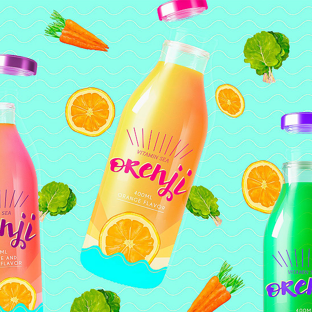 juice label design