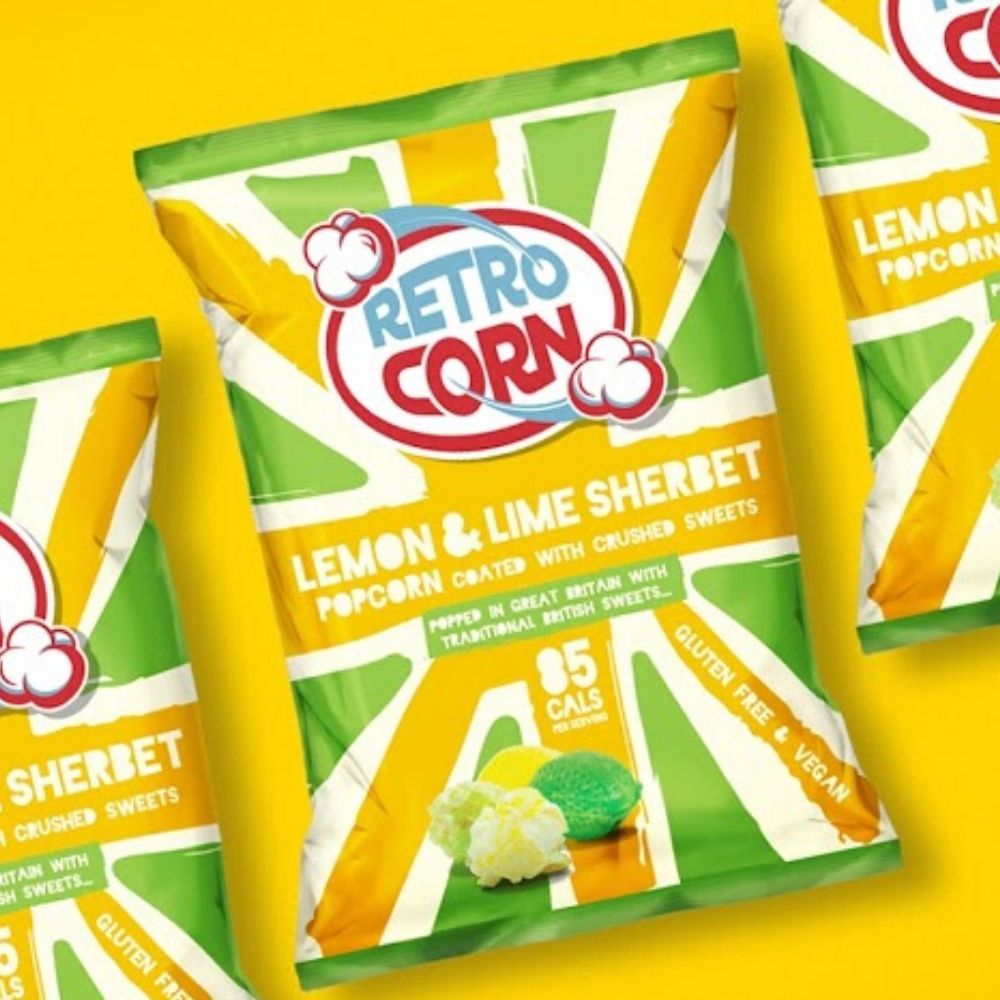 popcorn label design