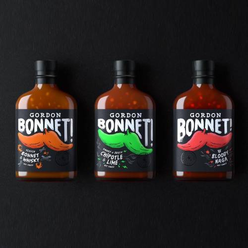 hot sauce label design 