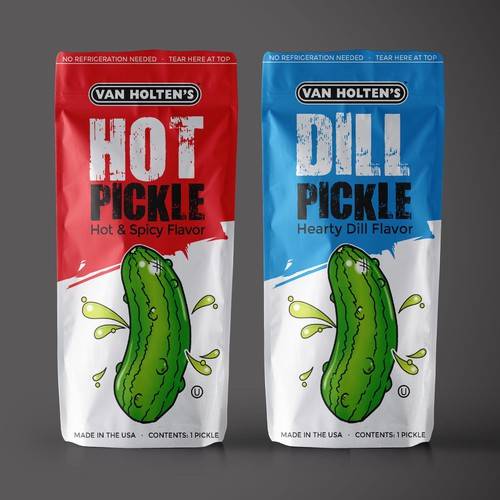 pickle pouch packaging design 