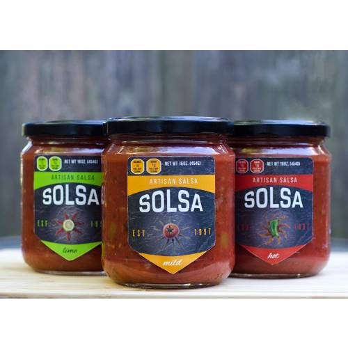 salsa jar label design 