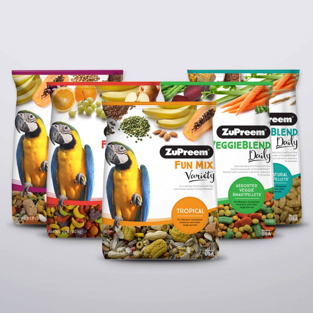 bird food pouch packaging design