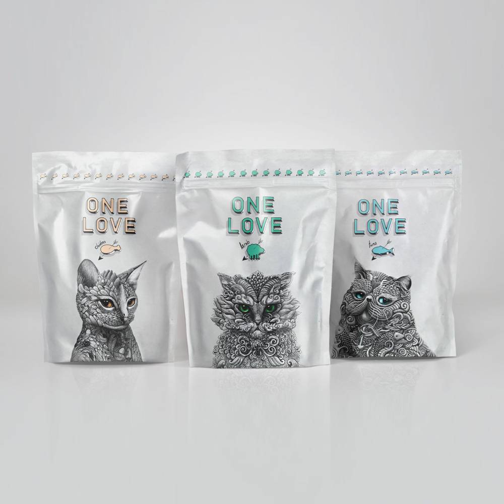 cat food pouch packaging design