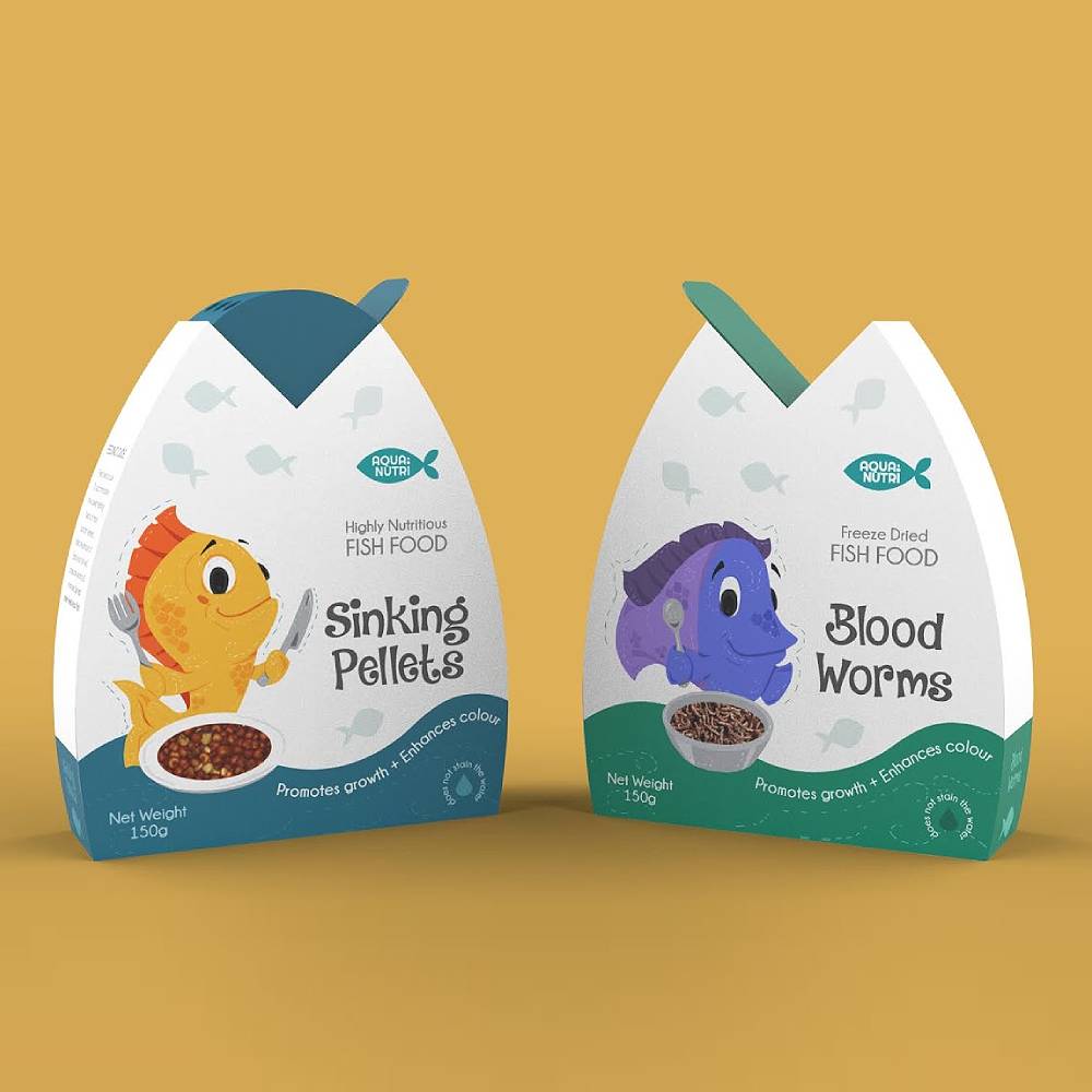 creative fish food packaging design