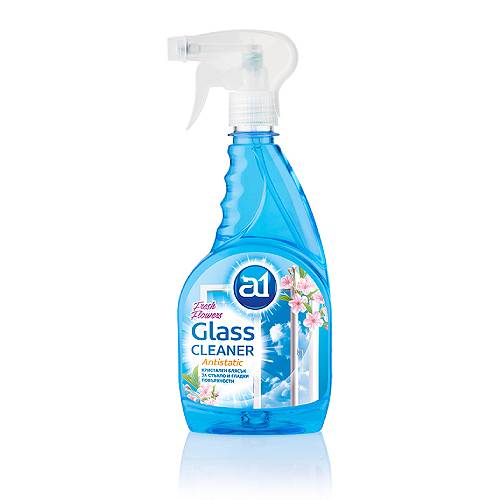 glass cleaner label design 