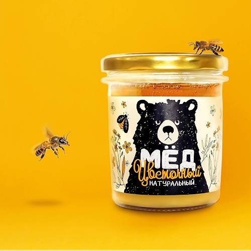 honey sticker label design ideas