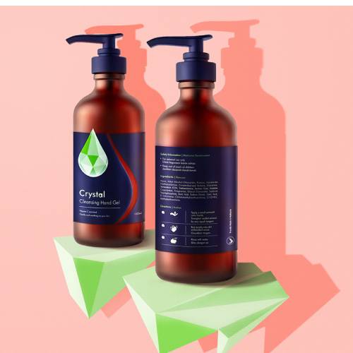 liquid hand soap bottle label design 