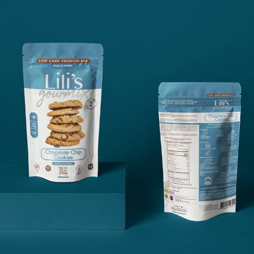 creative cookies pouch packaging design 