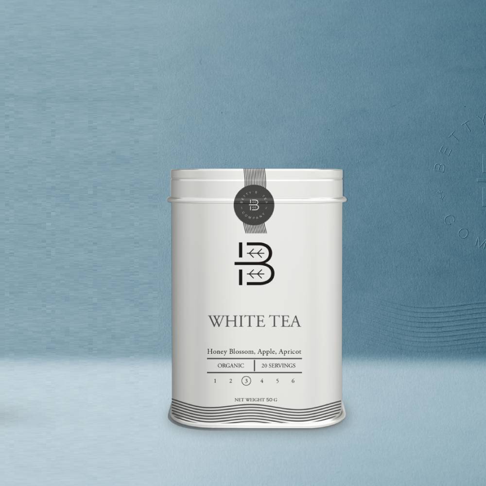 white tea packaging design