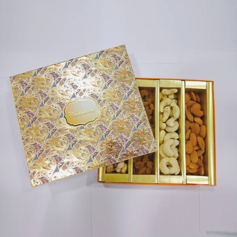 dry fruits festival gift box design 