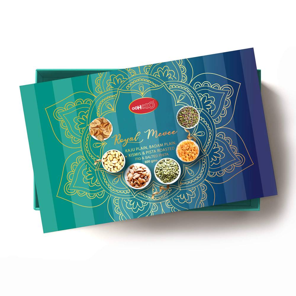 dry fruits festival gift box design 