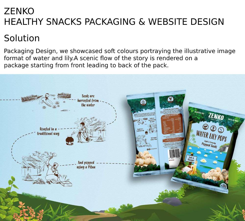 zenko snacks packaging design