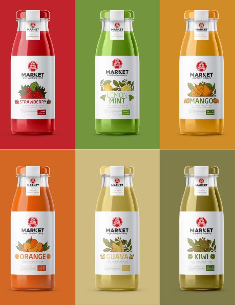 Fruit Juice Label Design Inspiration