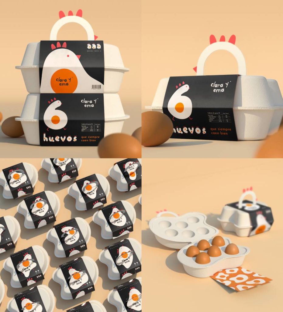 egg box packaging design 