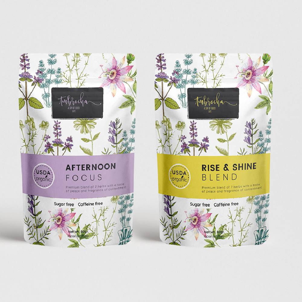 creative herbal tea packaging design 