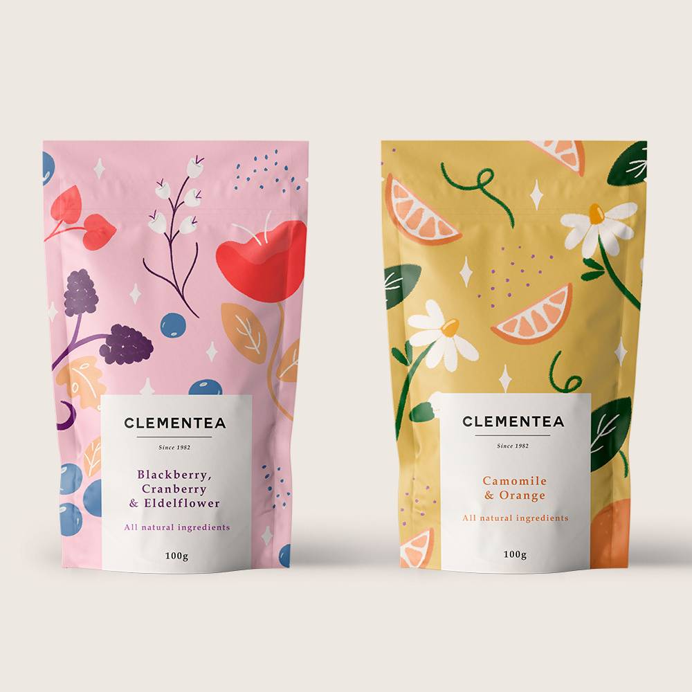 creative herbal tea packaging design 