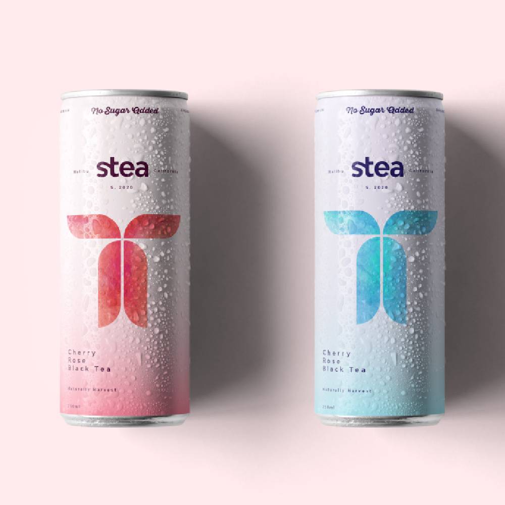 ice tea can label design