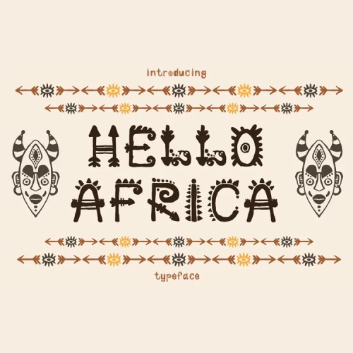 africa font design inspiration